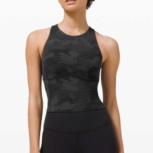 Lululemon Key To Balance Tank Top Heritage 365 Camo Deep Coal Multi